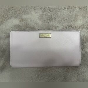 Kate Spade Pink Wallet with Gold Accents